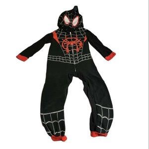 Marvel Spider-Man Miles Morales Onsie W/Hood Boy’s Size 8